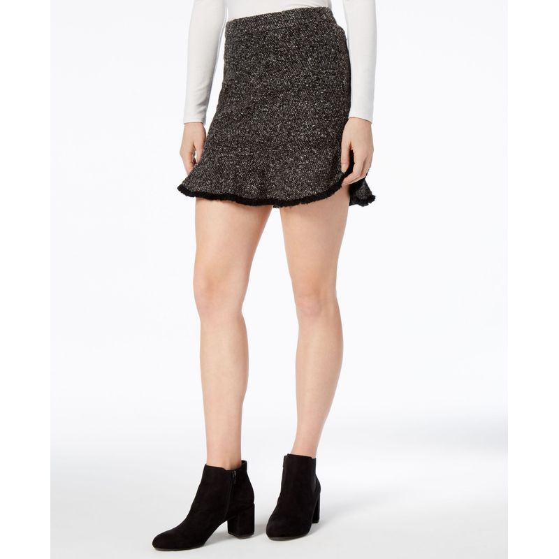 Mare Mare Parker Frayed Tweed Mini Skirt